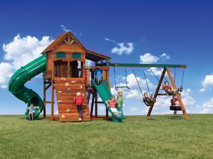 Backyard Adventures Idaho Playset Playground Wooden Install 