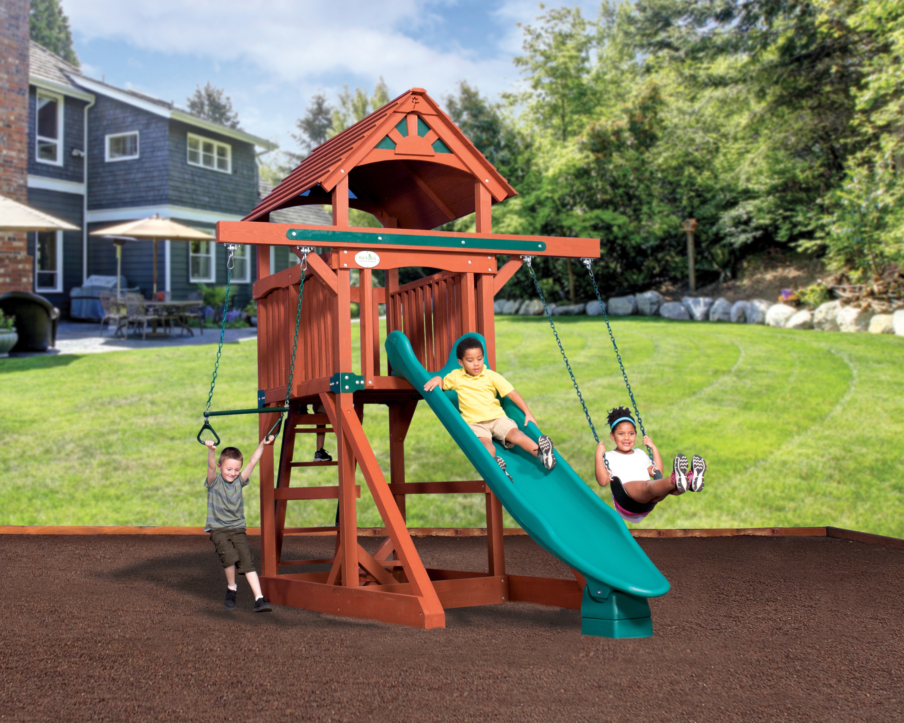 small space small backyard playsets