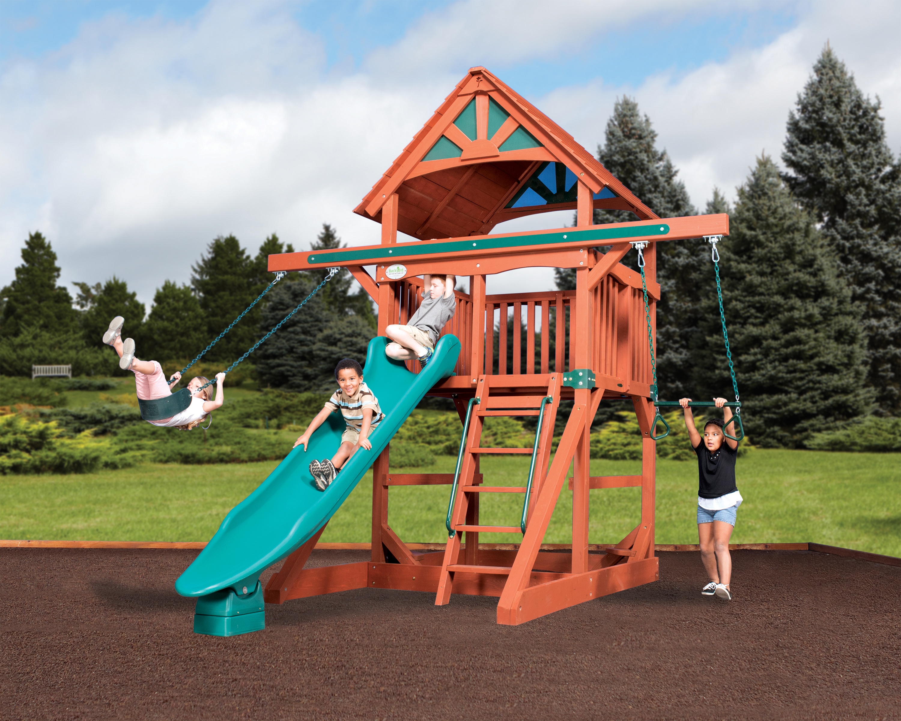 Backyard Adventures Space Saving Playsets