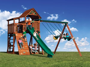 Backyard Adventures Titan Treehouse 1 playset install idaho playgrounds