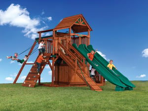 Backyard Adventures Titan Treehouse 3 playground playset install