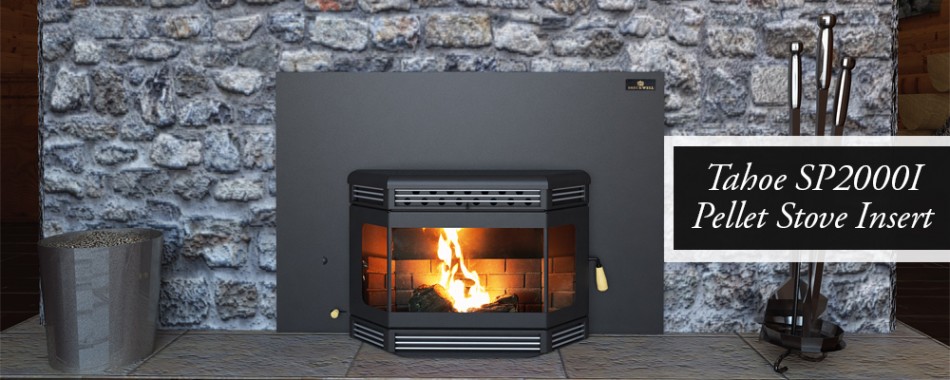 Tahoe Pellet Stove SP2000i in a livingroom