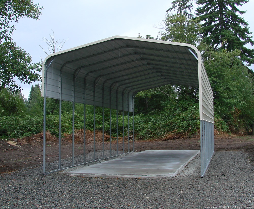 RV cover carport rounded style