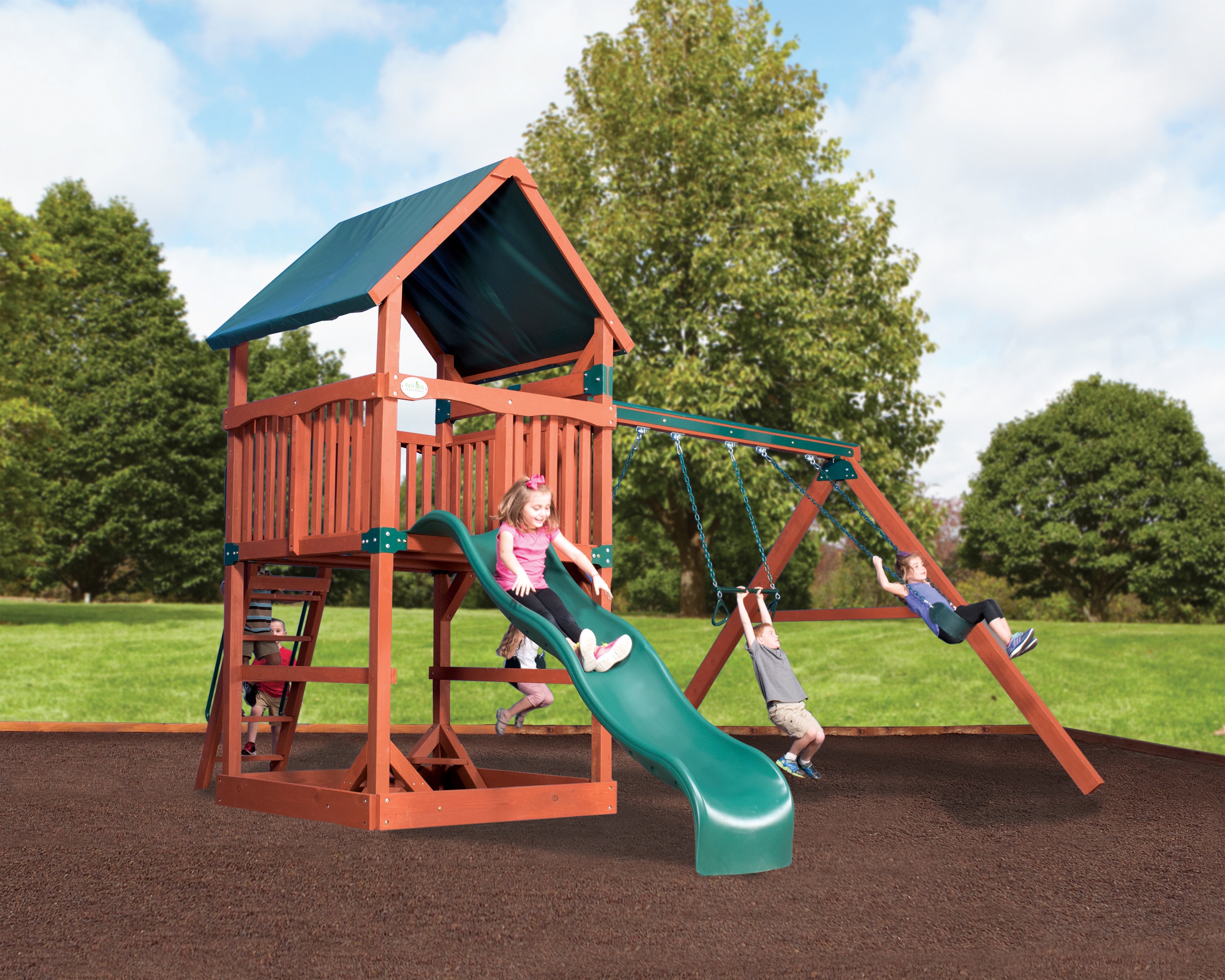 Adventure Treehouse Jumbo 1 Tarp Roof Playset Idaho