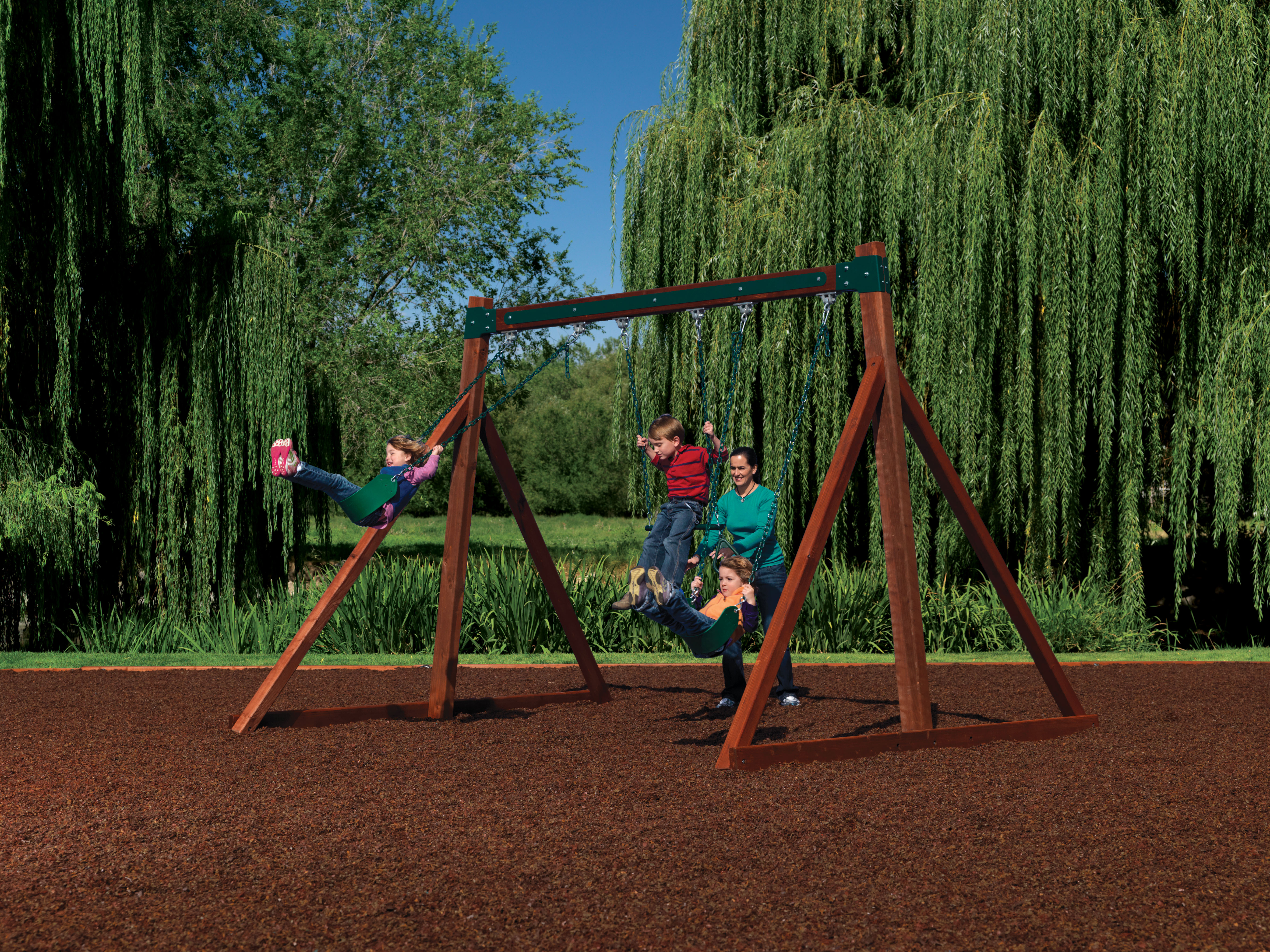 Free Standing Swingset by Backyard Adventures Idaho Playsets Playgrounds