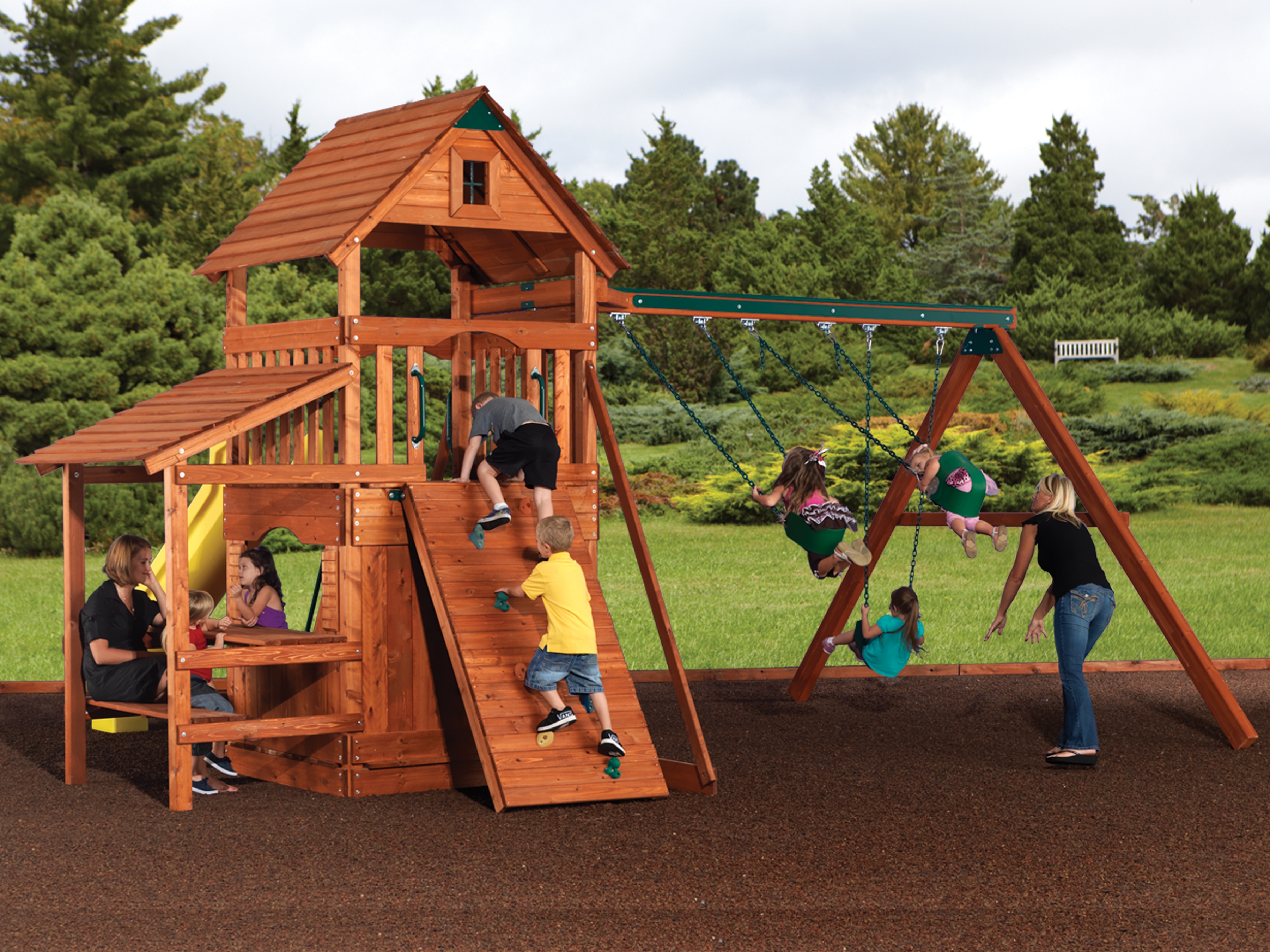 Backyard Adventures Idaho Playets Magellan 2 playground install