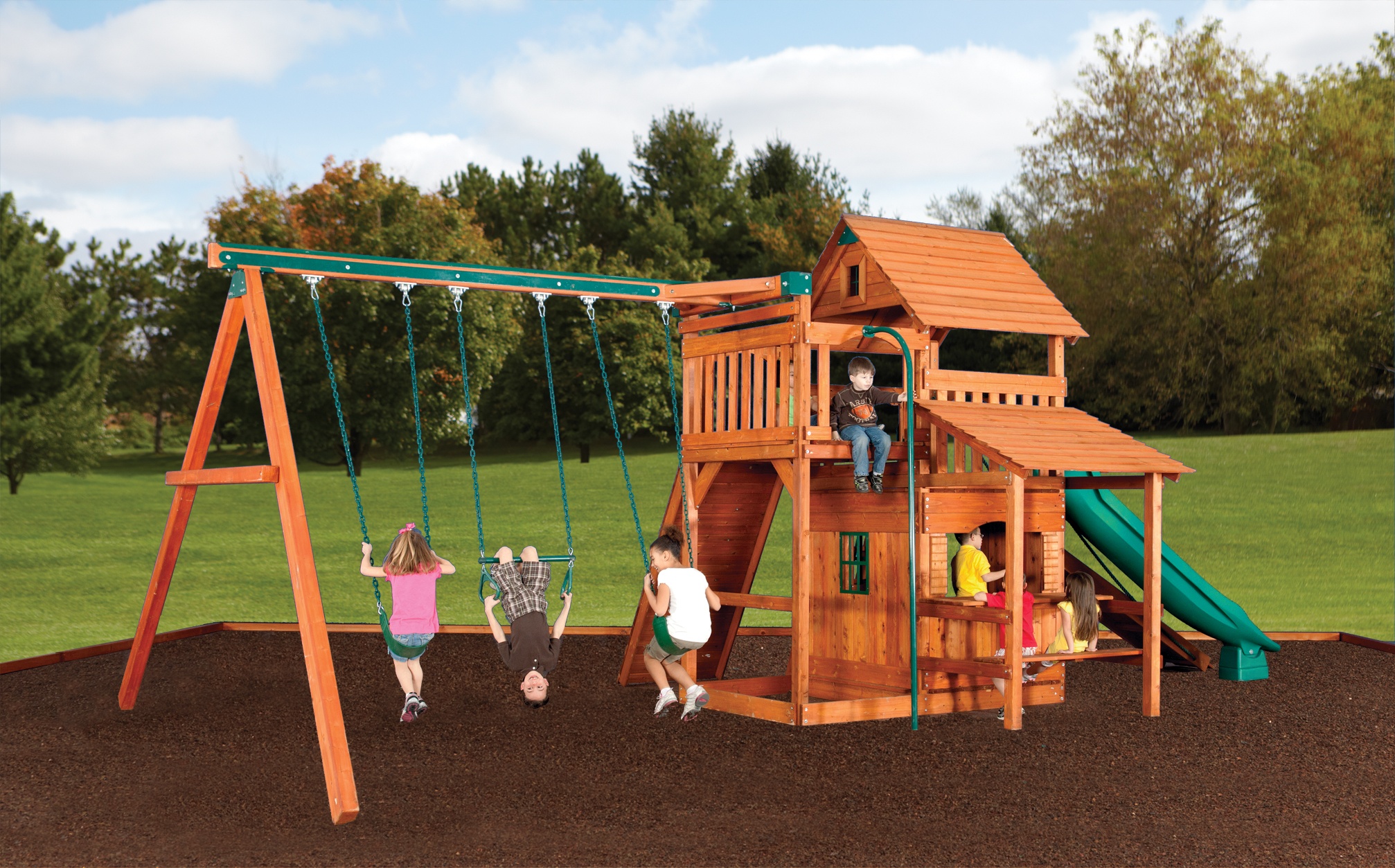 Backyard Adventures Idaho Playsets Magellan 5 installer playground