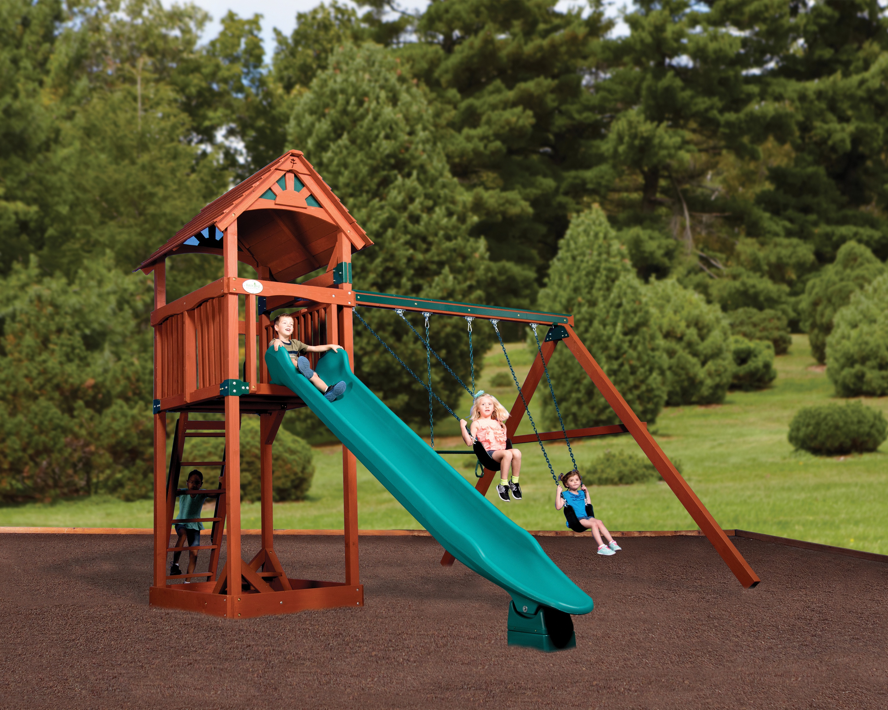 Olympian Treehouse Junior 1 Wood Roof Playset