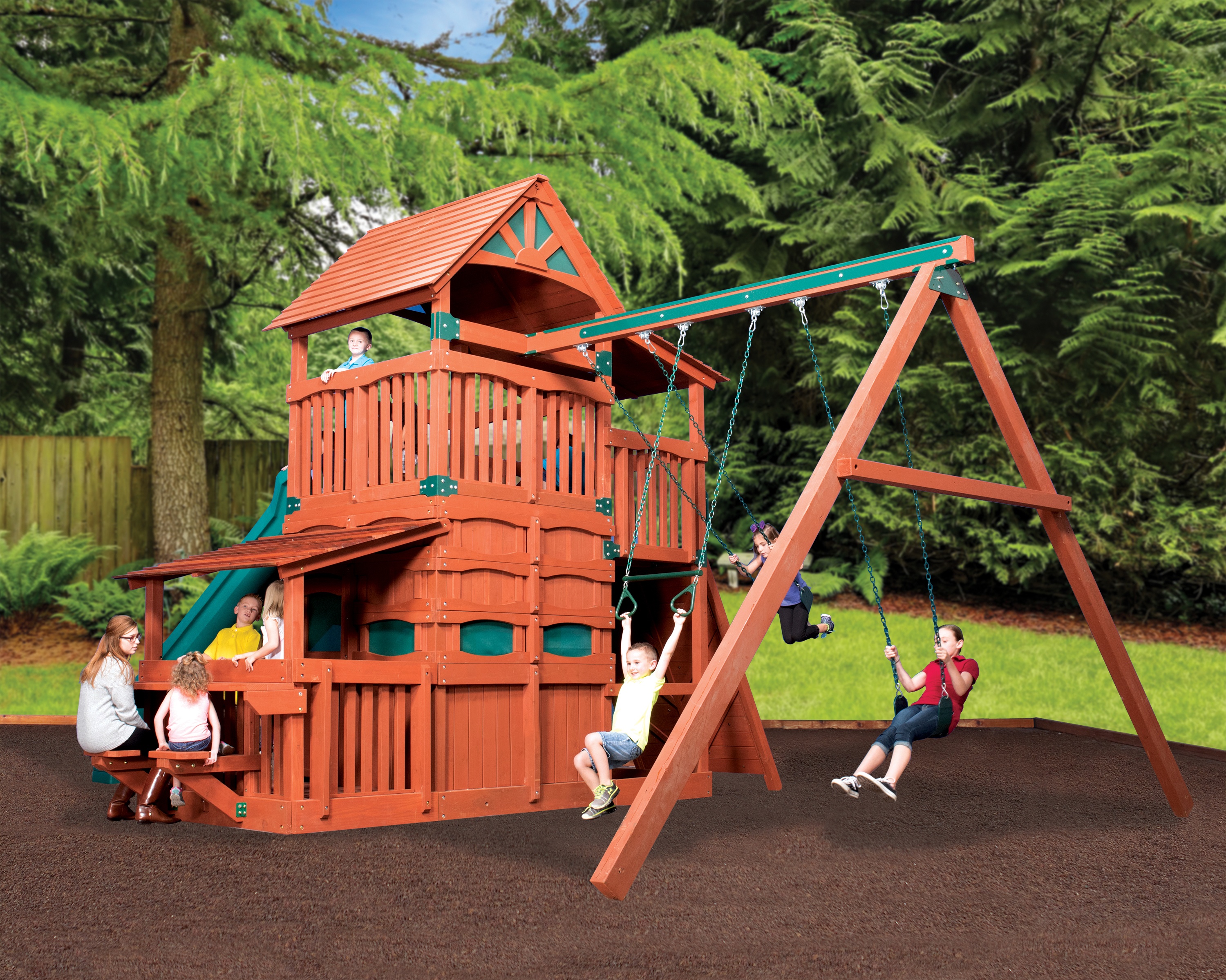 Titan Treehouse Jumbo 4 reverse side playset