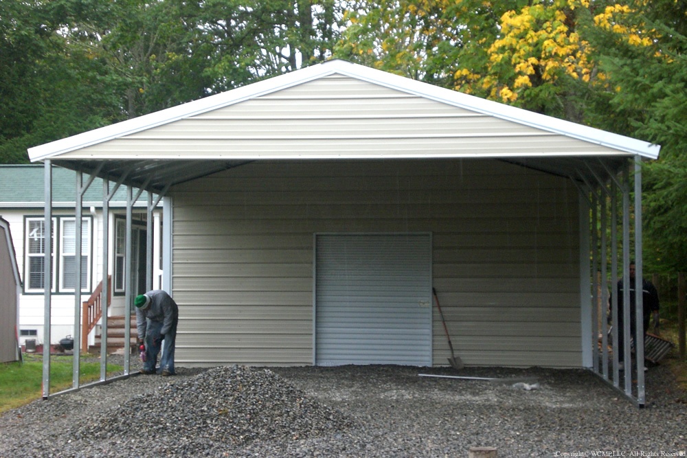 Utility Shed with Carport